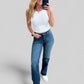 Muriel Mid Rise Control Top Classic Straight Jeans Jeans