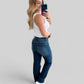 Muriel Mid Rise Control Top Classic Straight Jeans Jeans