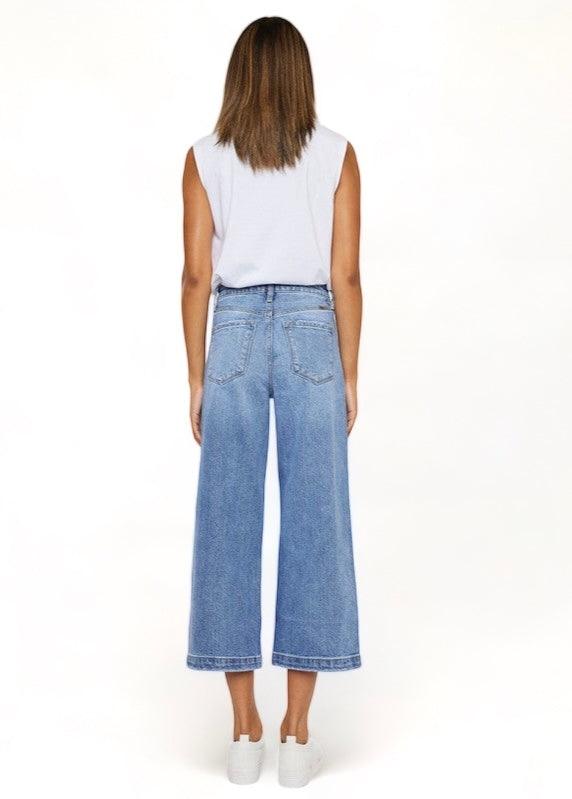 Kancan Ultra High Rise Cropped Wide Leg Jeans Jeans