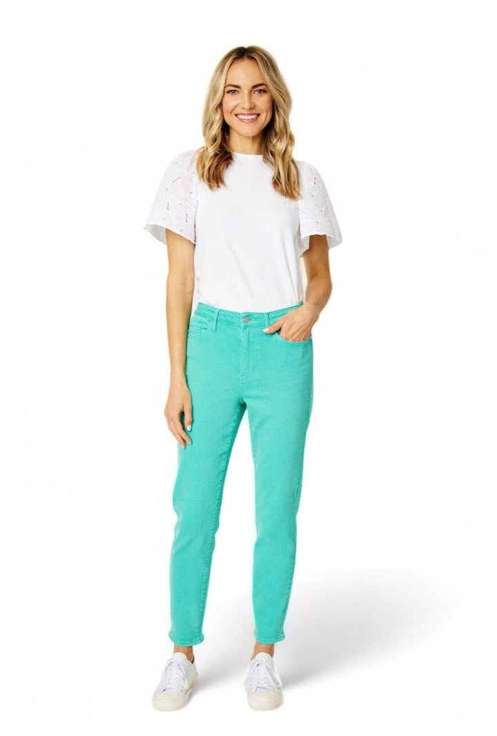 Judy Blue High Rise Slim Fit Jeans Aquamarine Jeans