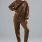 Side Slit Round Neck Long Sleeve Top and Pants Set - DAVERRI FASHIONS