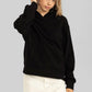 Hyfve Black Drop Shoulder Front Pocket Hoodie Tops
