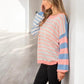 Striped Dropped Shoulder Sweater Sweaters