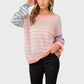 Striped Dropped Shoulder Sweater Sweaters