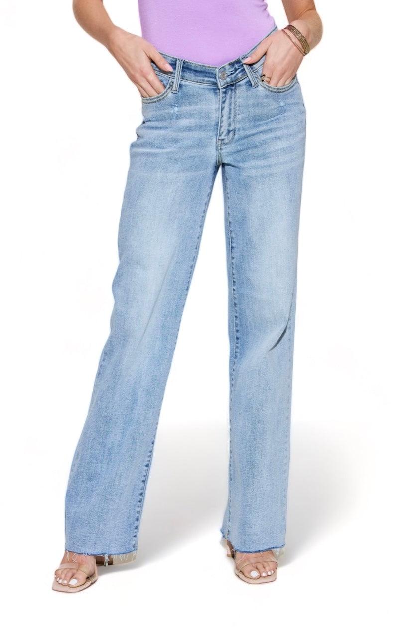 Judy Blue Full Size V Front Waistband Straight Jeans Jeans