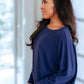 Casually Comfy Batwing Top Shirts & Tops