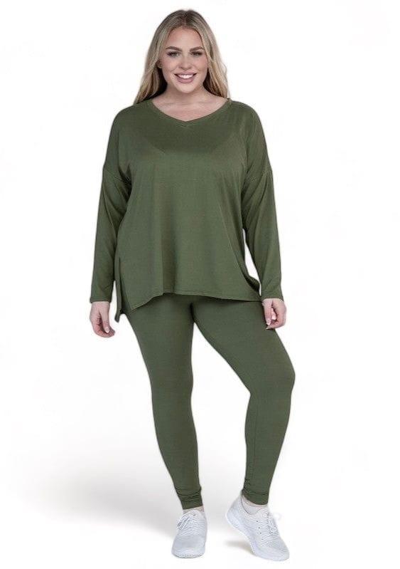 Zenana Plus Size Buttery Soft Loungewear Set Pants Sets