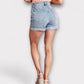 Judy Blue High Rise Distressed Cuffed Cutoff Shorts Denim Shorts