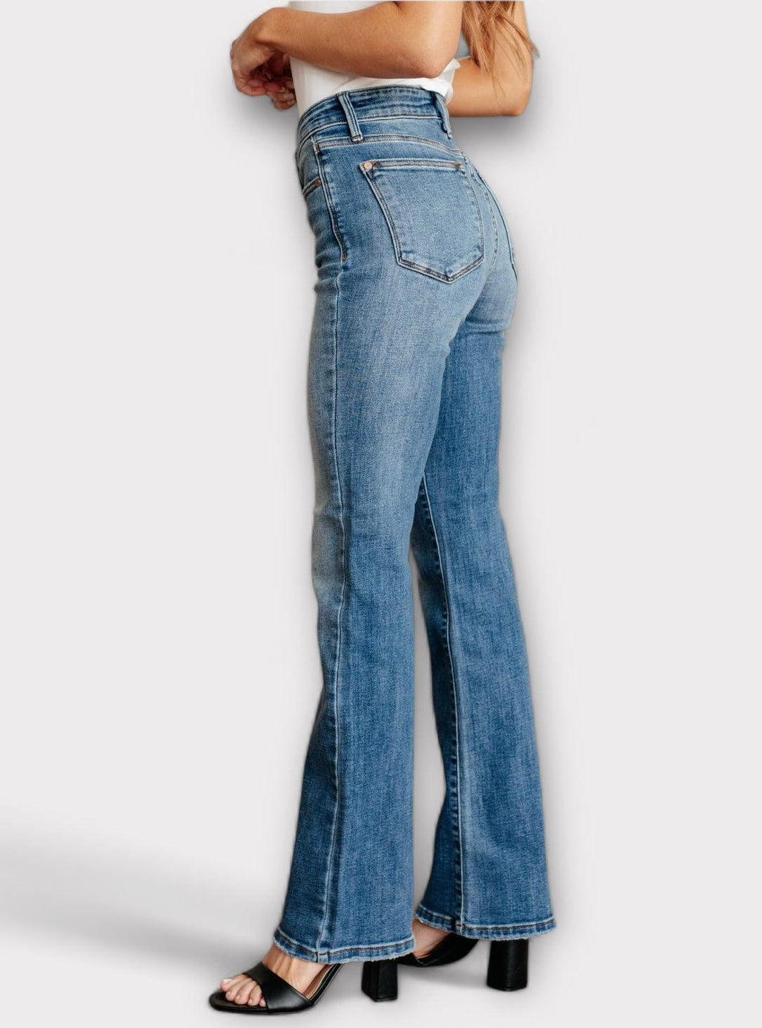 Judy Blue Mid Rise Vintage Bootcut Jeans Mid Rise Jeans