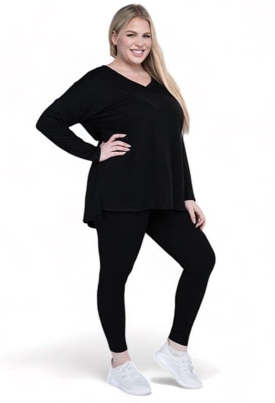 Zenana Plus Size Buttery Soft Loungewear Set Pants Sets