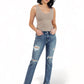 Judy Blue Destroyed Straight Jeans Jeans