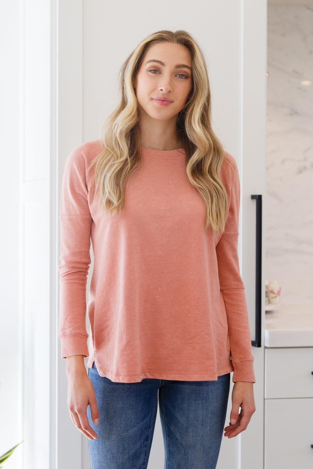 Jodifl Dusty Mauve Raglan Top Tops