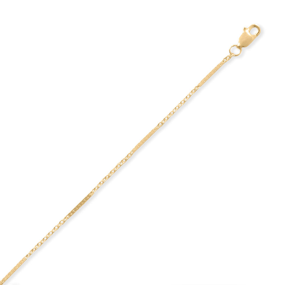 14/20 Gold Filled Dapped Cable Chain (1.3mm) Chains