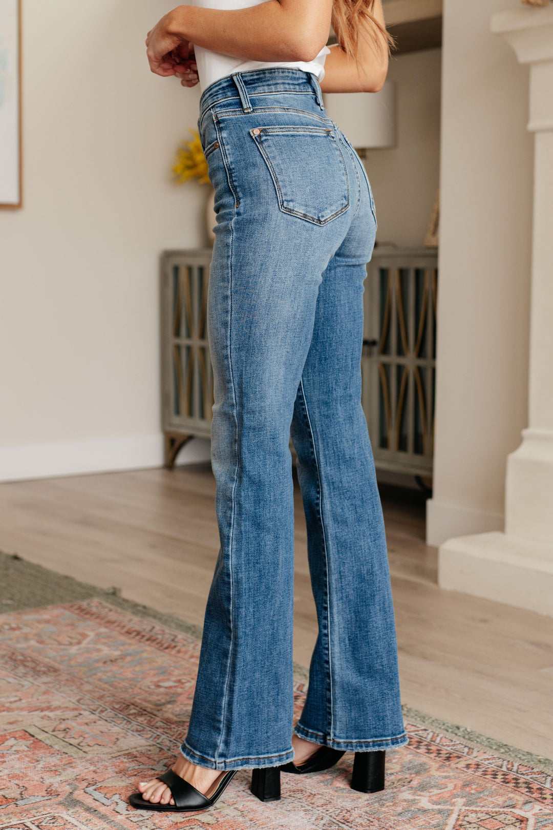 Judy Blue Mid Rise Vintage Bootcut Jeans Mid Rise Jeans