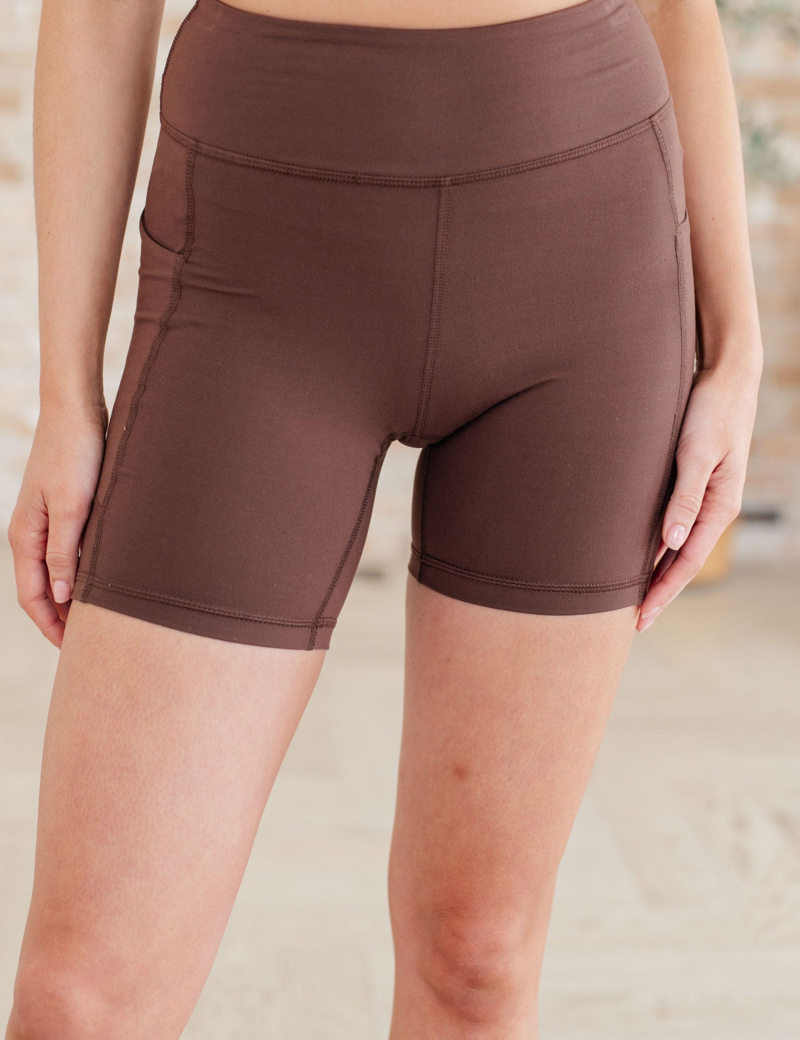 Getting Active Biker Shorts in Java Small Brown Shorts