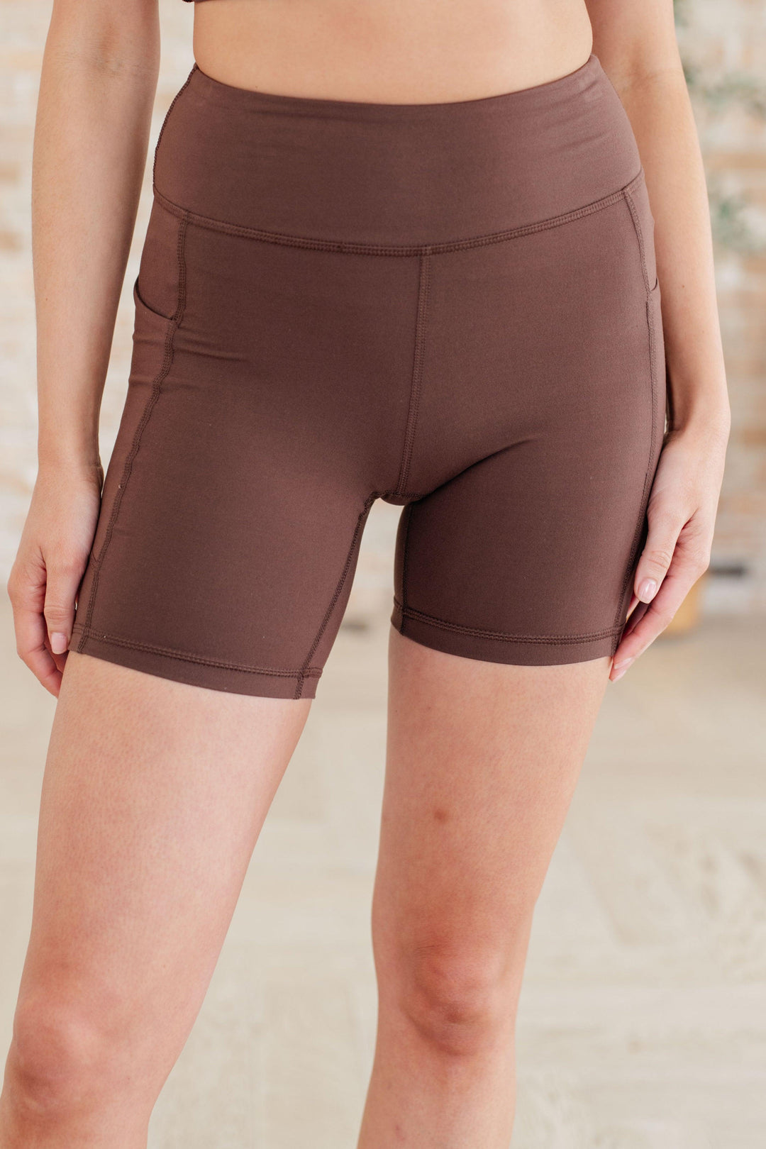 Getting Active Biker Shorts in Java Brown Shorts