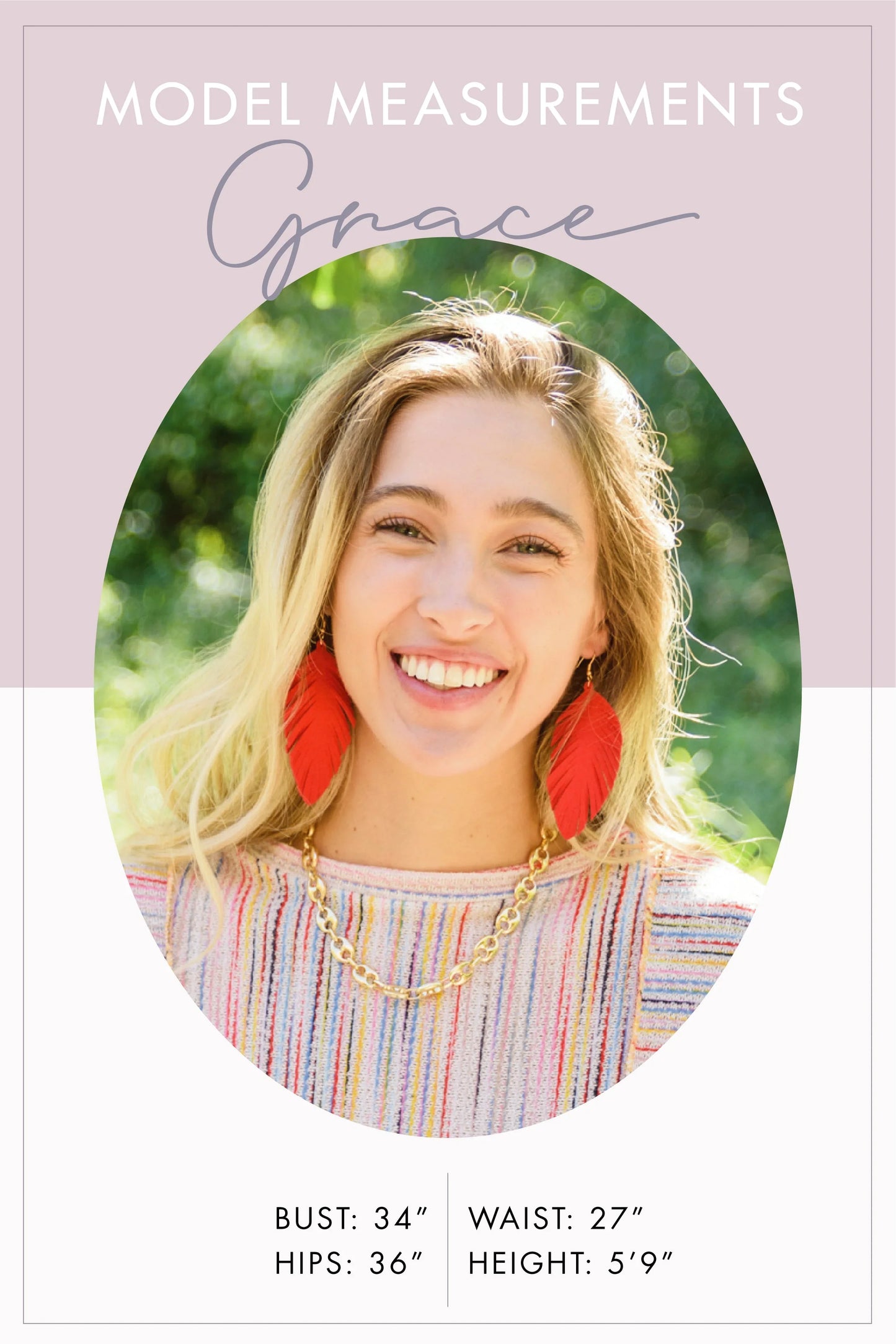 Red statement earrings with gold accents on Andree by Unit top