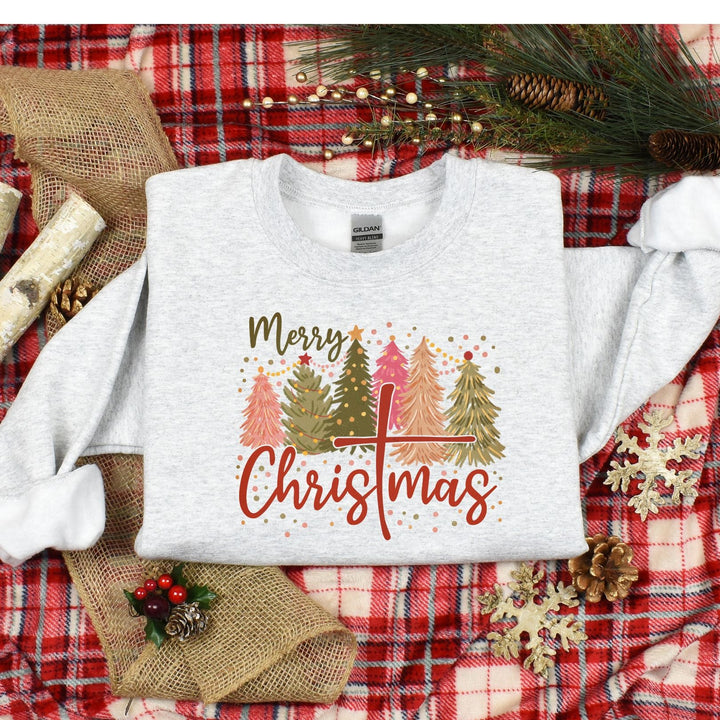 Merry Christmas Graphic Sweatshirt Womens