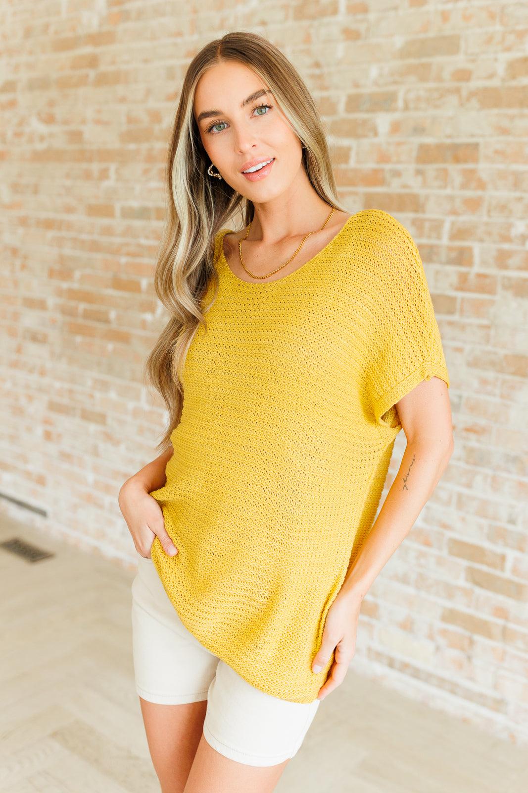 Oversized Scoop Neck Knit Top Shirts & Tops