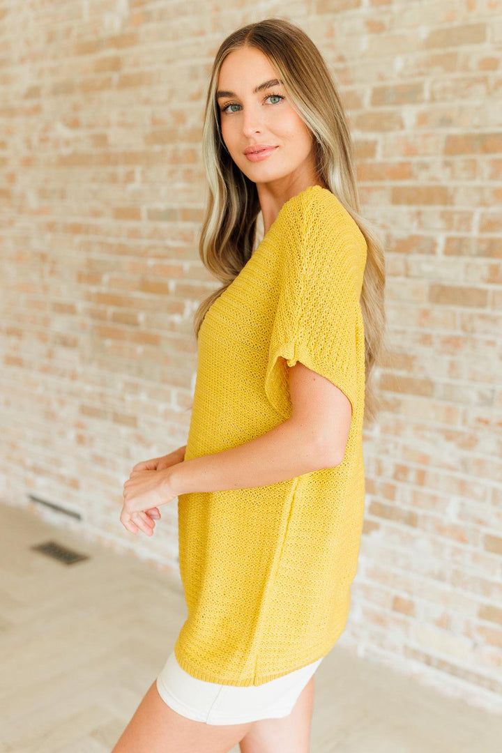 Oversized Scoop Neck Knit Top Shirts & Tops