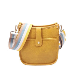 Guitar Strap Vegan Leather Crossbody Bag - DAVERRI FASHIONS