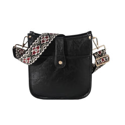 Guitar Strap Vegan Leather Crossbody Bag - DAVERRI FASHIONS