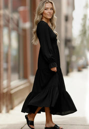 Black Magic Maxi Dress | Daverri Fashions