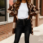 Haptics Mocha Checkered Cardigan - DAVERRI FASHIONS