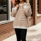 Haptics Cozy Crossroads Oversized Drop Shoulder Taupe Sweater - DAVERRI FASHIONS