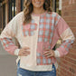 Pretty Prairie Patch Dusty Rose Pullover cozy pink cream sweatshirt