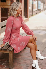 Snowflake Kisses Red Dress | Daverri Fashions