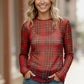 Plaid Babe Sheer Top - DAVERRI FASHIONS