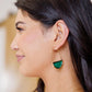 Half Circle Crystal Earrings Earrings