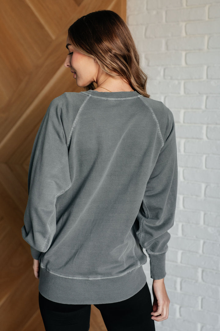 Ash Jade Mid-Weight Side Pockets Sweatshirt Tops