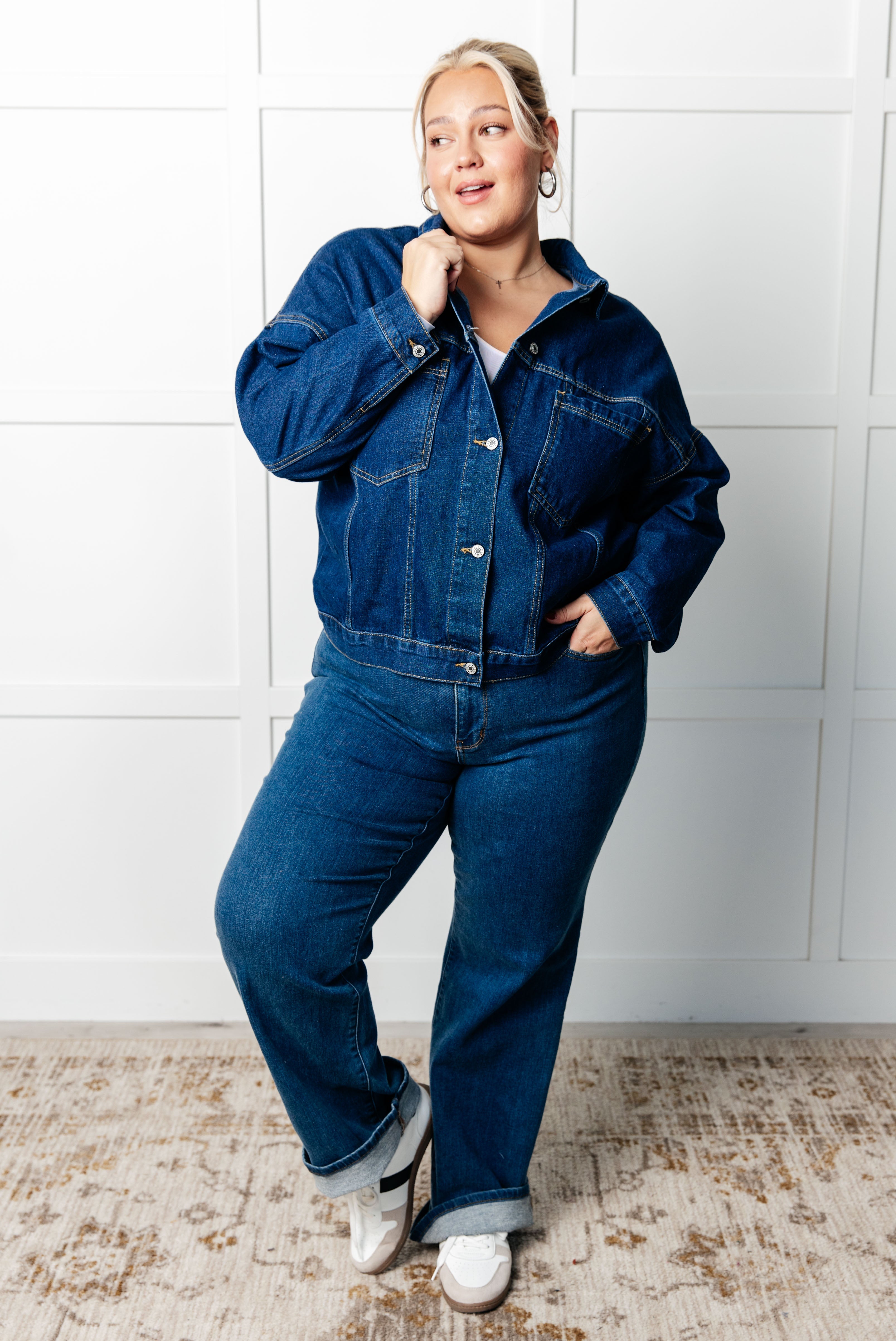 Have We Met Oversized Denim Jacket Denim