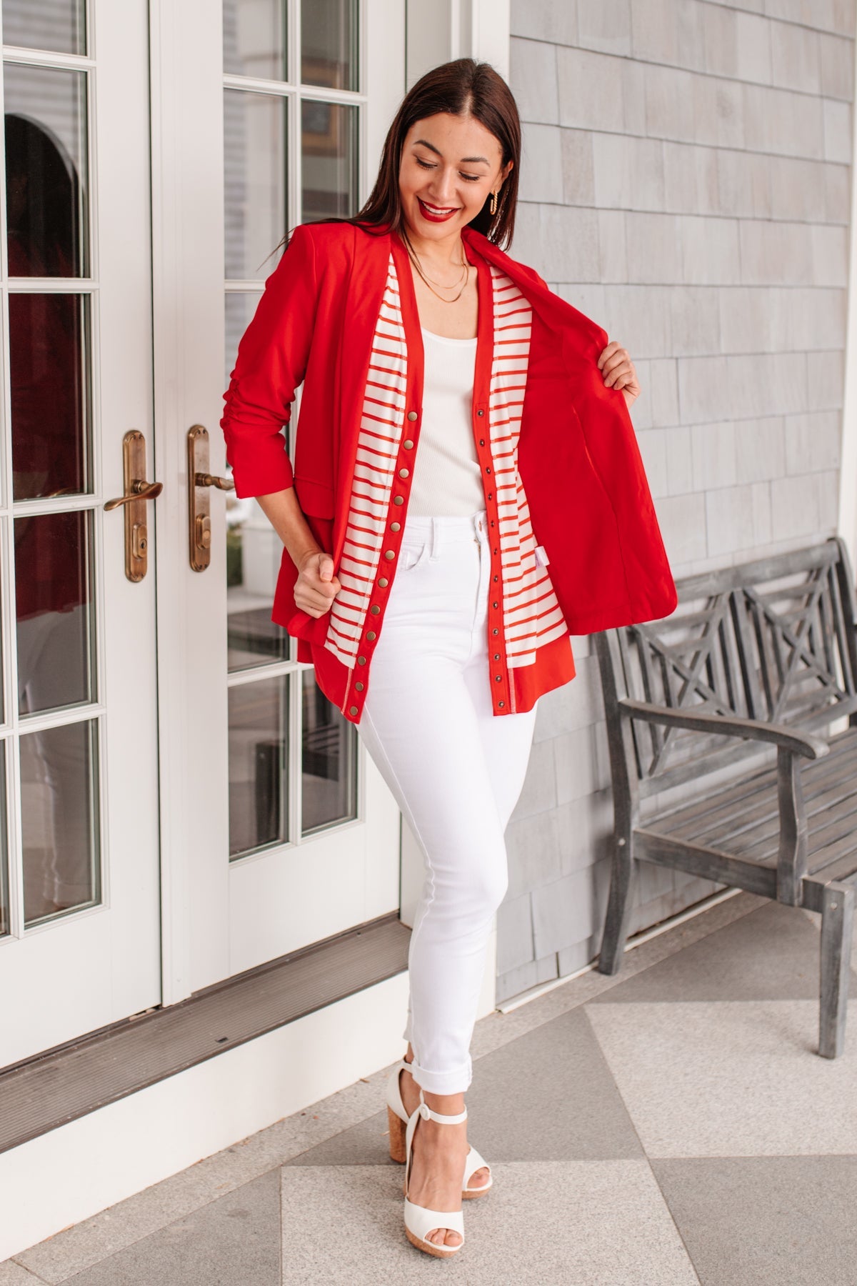 Have You Heard Cardigan in Red Clearance