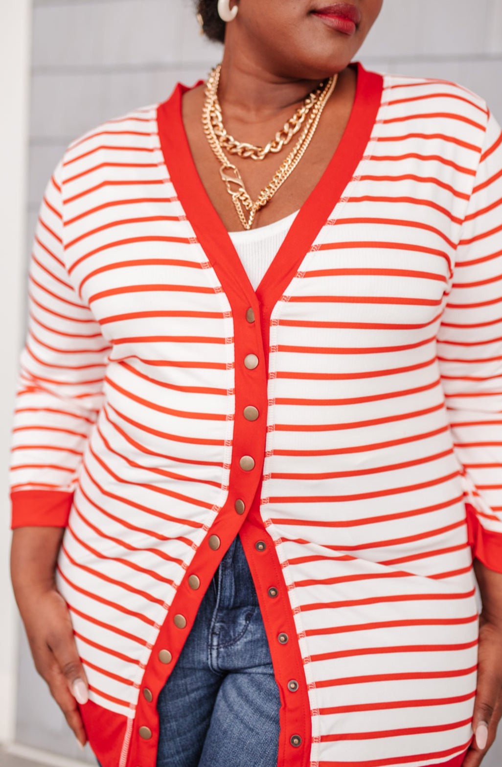 Have You Heard Cardigan in Red Clearance