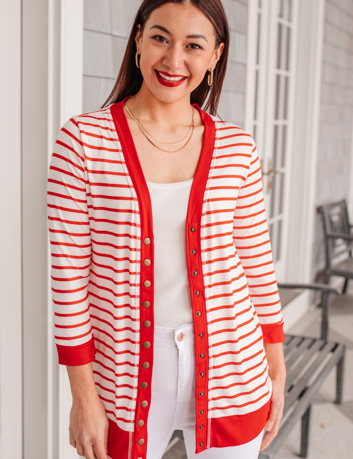 Have You Heard Cardigan in Red Clearance