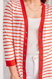 Have You Heard Cardigan in Red Clearance