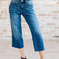 Hayes High Rise Wide Leg Crop Jeans - DAVERRI FASHIONS