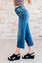 Hayes High Rise Wide Leg Crop Jeans Jeans