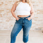Hayes High Rise Wide Leg Crop Jeans - DAVERRI FASHIONS