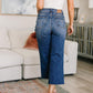 Hayes High Rise Wide Leg Crop Jeans - DAVERRI FASHIONS