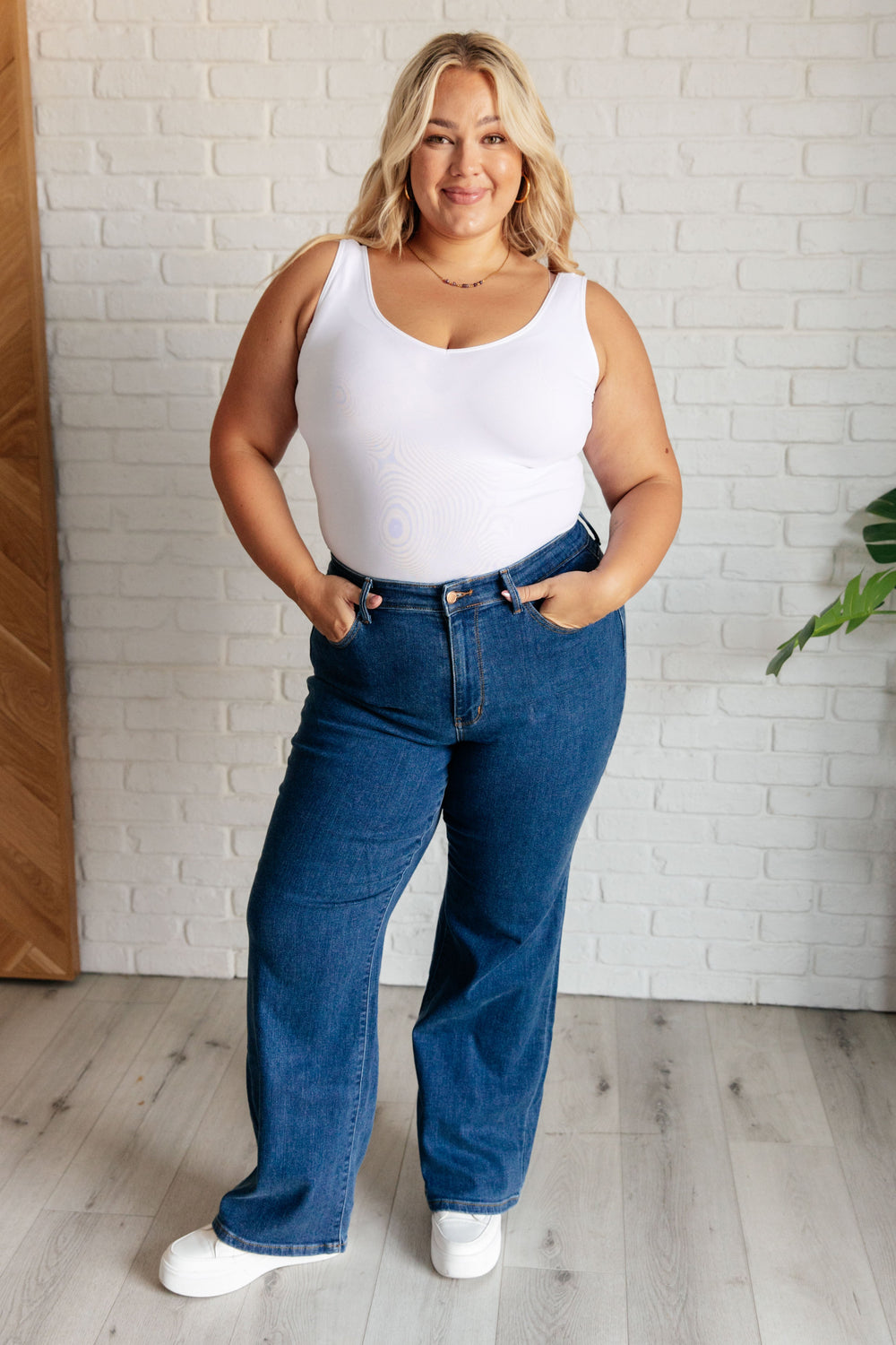 Judy Blue High Rise Vintage Wide Leg Jeans Jeans