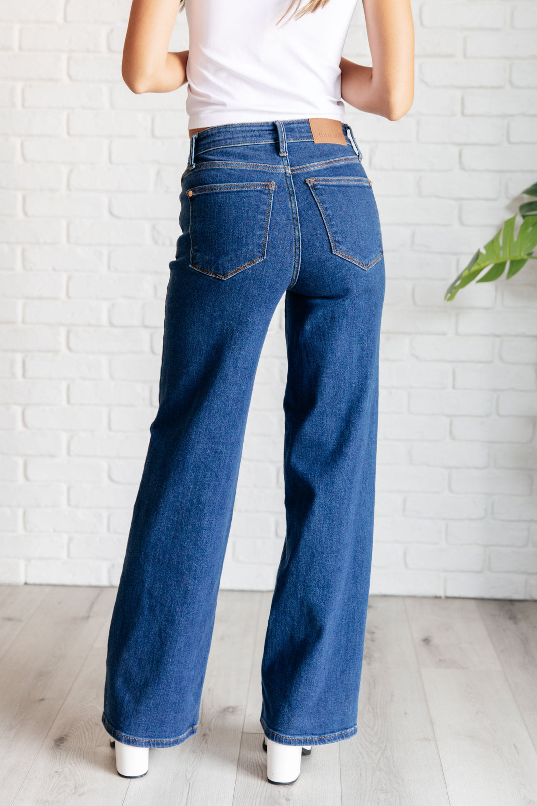 Judy Blue High Rise Vintage Wide Leg Jeans Denim