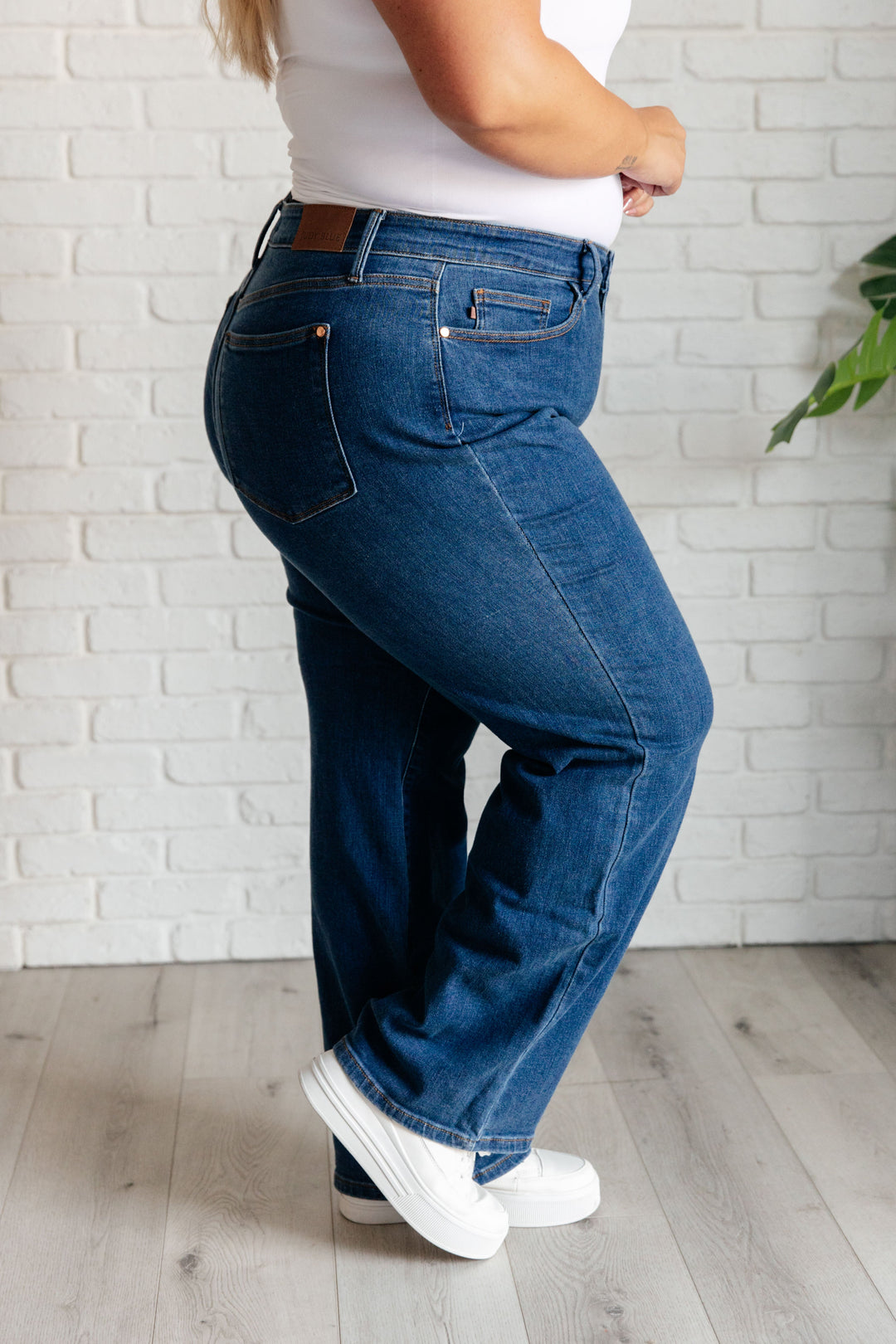 Judy Blue High Rise Vintage Wide Leg Jeans Denim