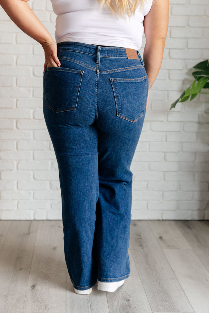 Judy Blue High Rise Vintage Wide Leg Jeans Denim