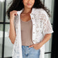 Very J Lace Button Down Shirt Shirts