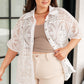 Very J Lace Button Down Shirt Shirts