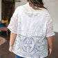 Very J Lace Button Down Shirt Shirts